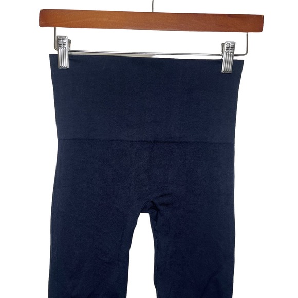 Spanx Leggings Navy Blue Shapewear Medium - Picture 3 of 9